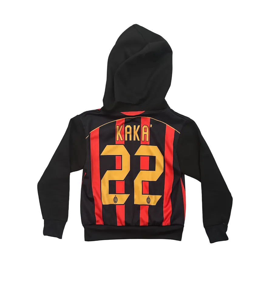 Kaka AC Milan Black and Red Kids Hoodie