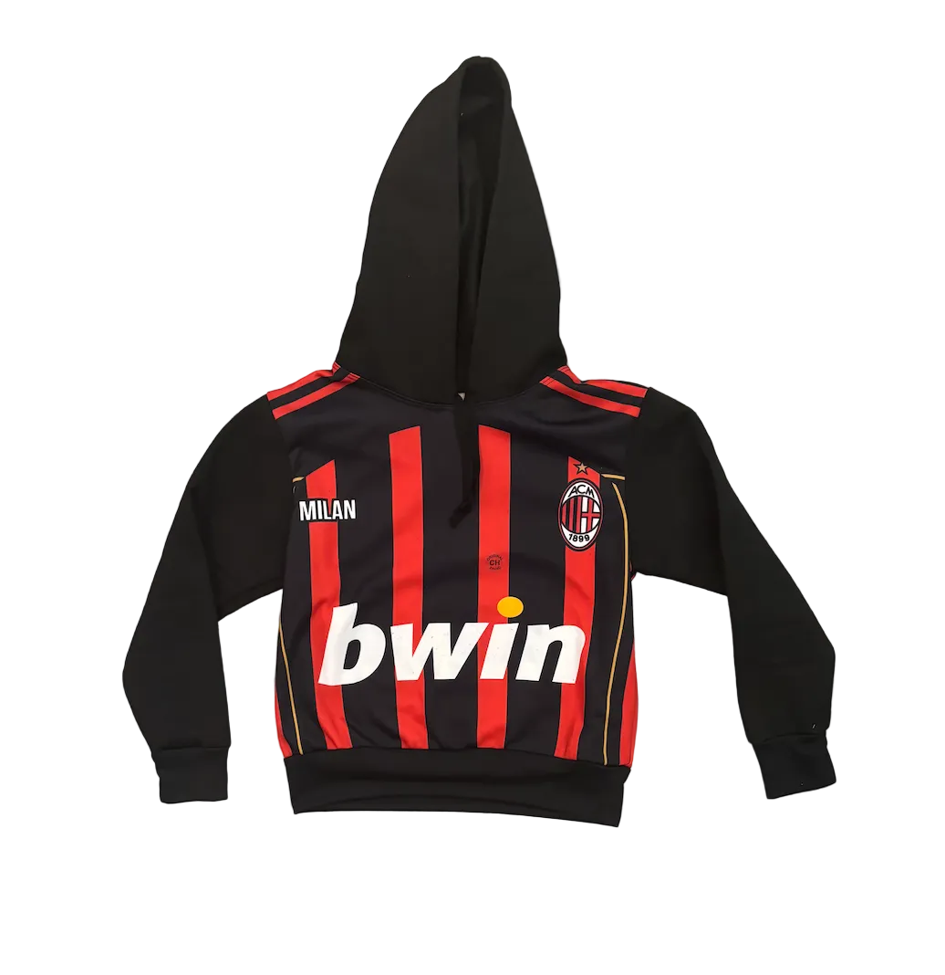 Kaka AC Milan Black and Red Kids Hoodie