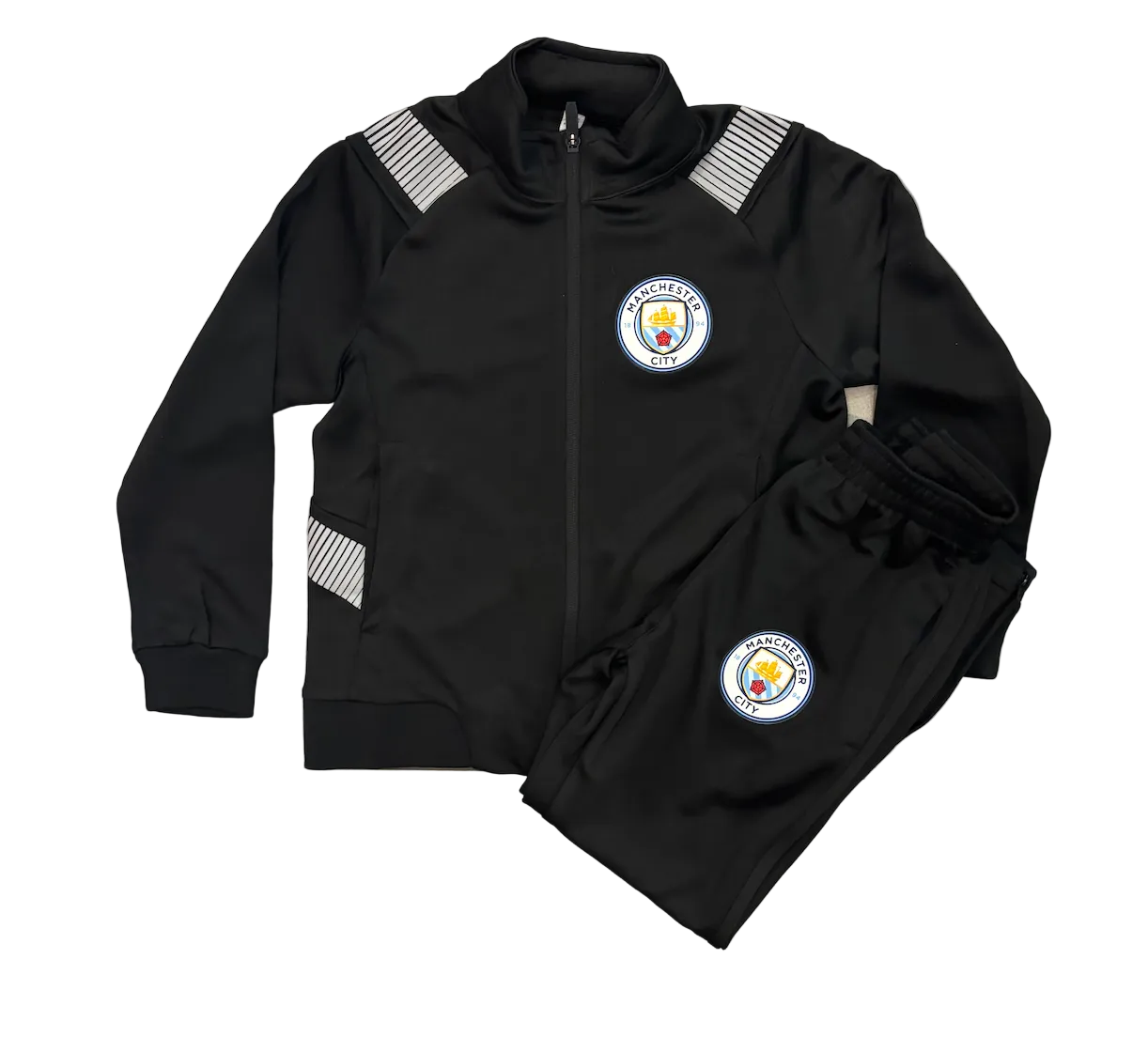 Erling Haaland Manchester City Black Adult Zip Up Tracksuit Warm Up