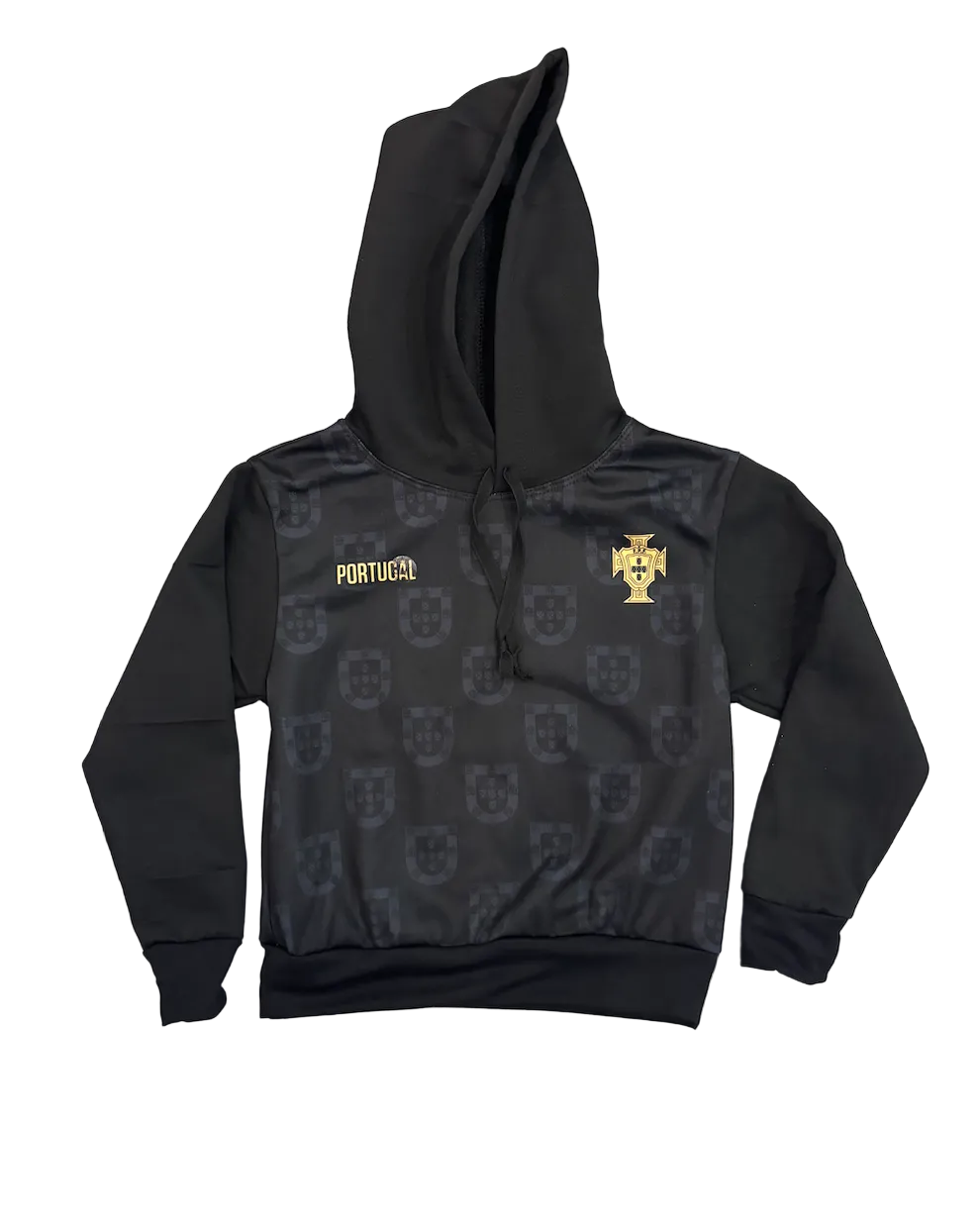 Cristiano Ronaldo Portugal Black Kids Hoodie