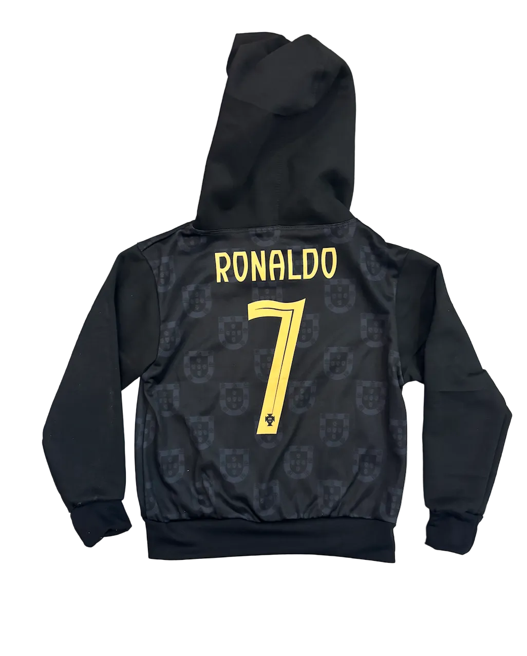 Cristiano Ronaldo Portugal Black Kids Hoodie