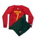 Cristiano Ronaldo Portugal Home Long Sleeve Kids Kit
