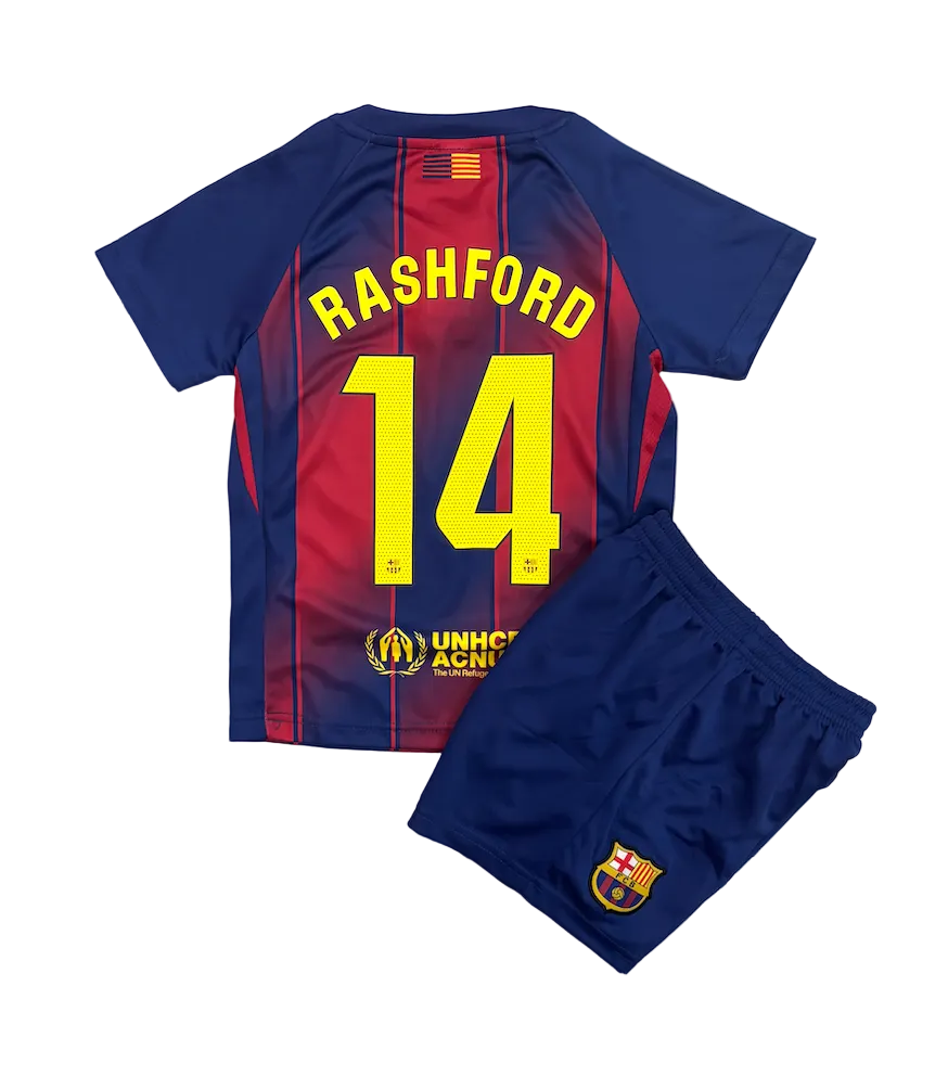 Marcus Rashford Barcelona Home Kids Kit