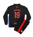 Lamine Yamal Barcelona Black Long Sleeve Kids Kit