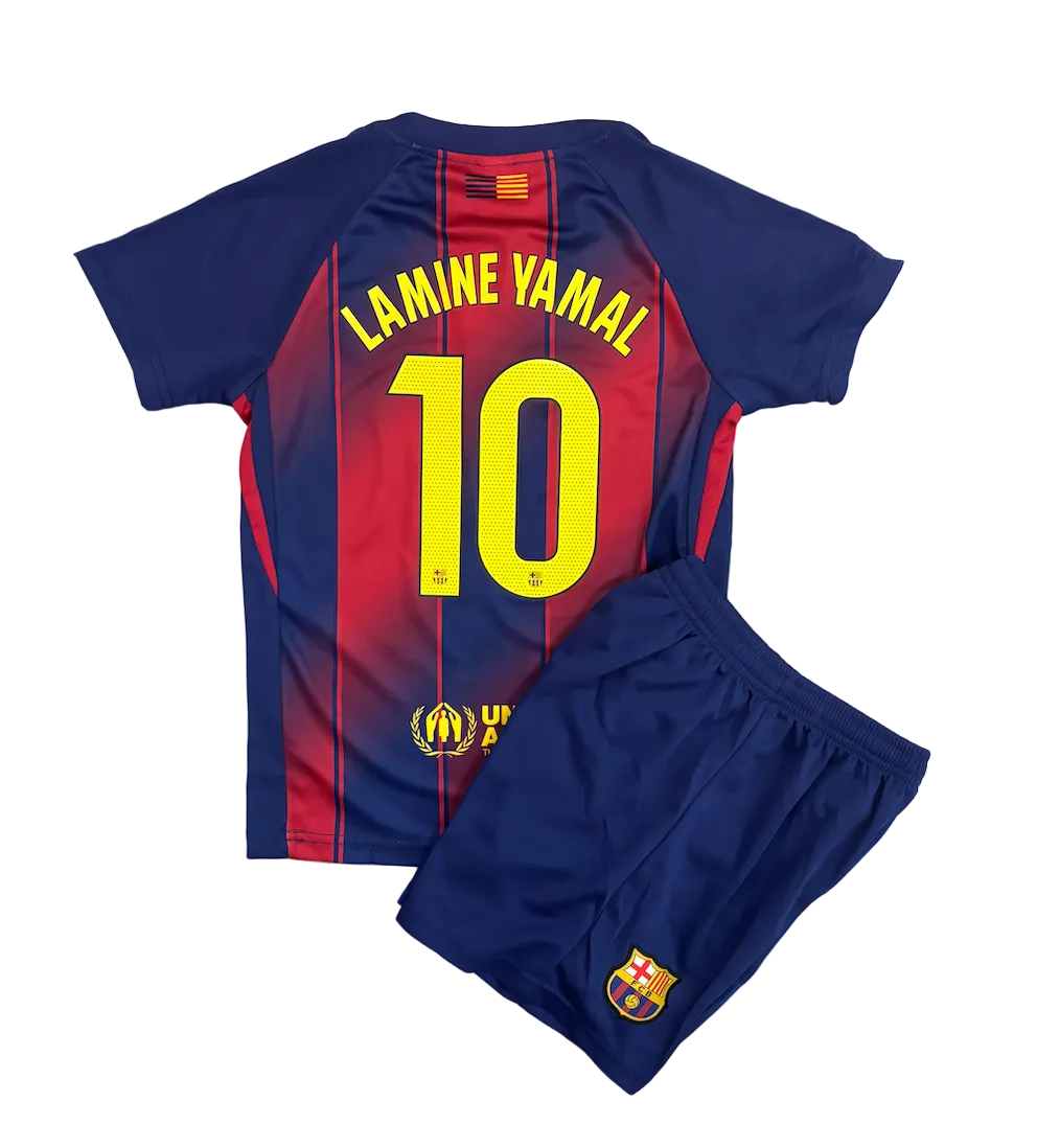 Lamine Yamal Barcelona Home Kids Kit