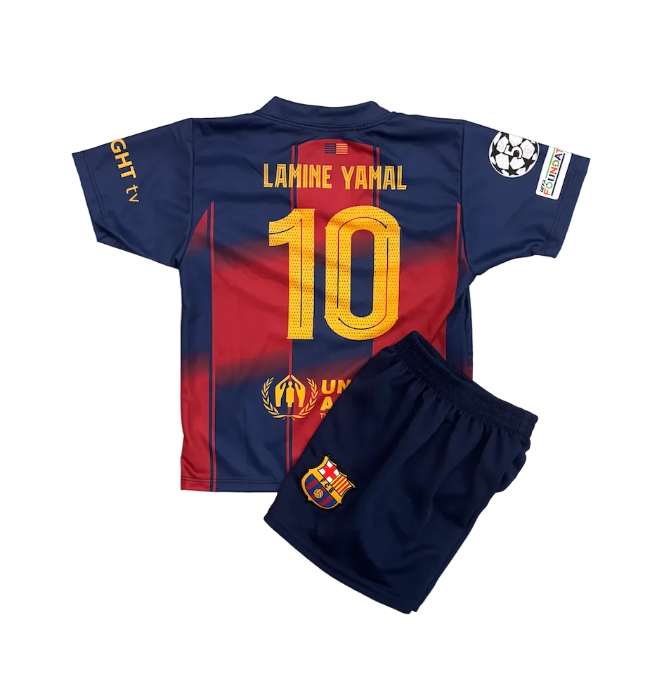 Lamine Yamal Barcelona Home Kids Kit
