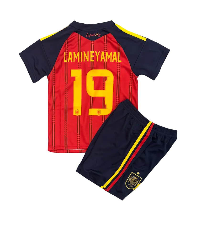 Lamine Yamal Spain Home World Cup 2026 Kids Kit