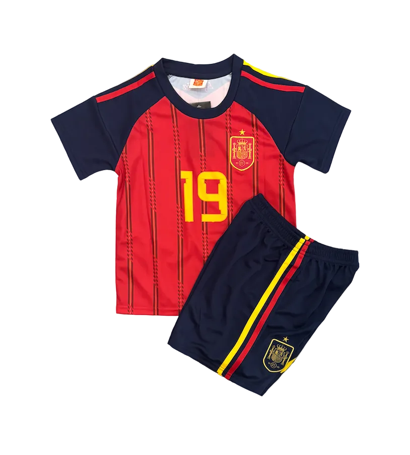 Lamine Yamal Spain Home World Cup 2026 Kids Kit