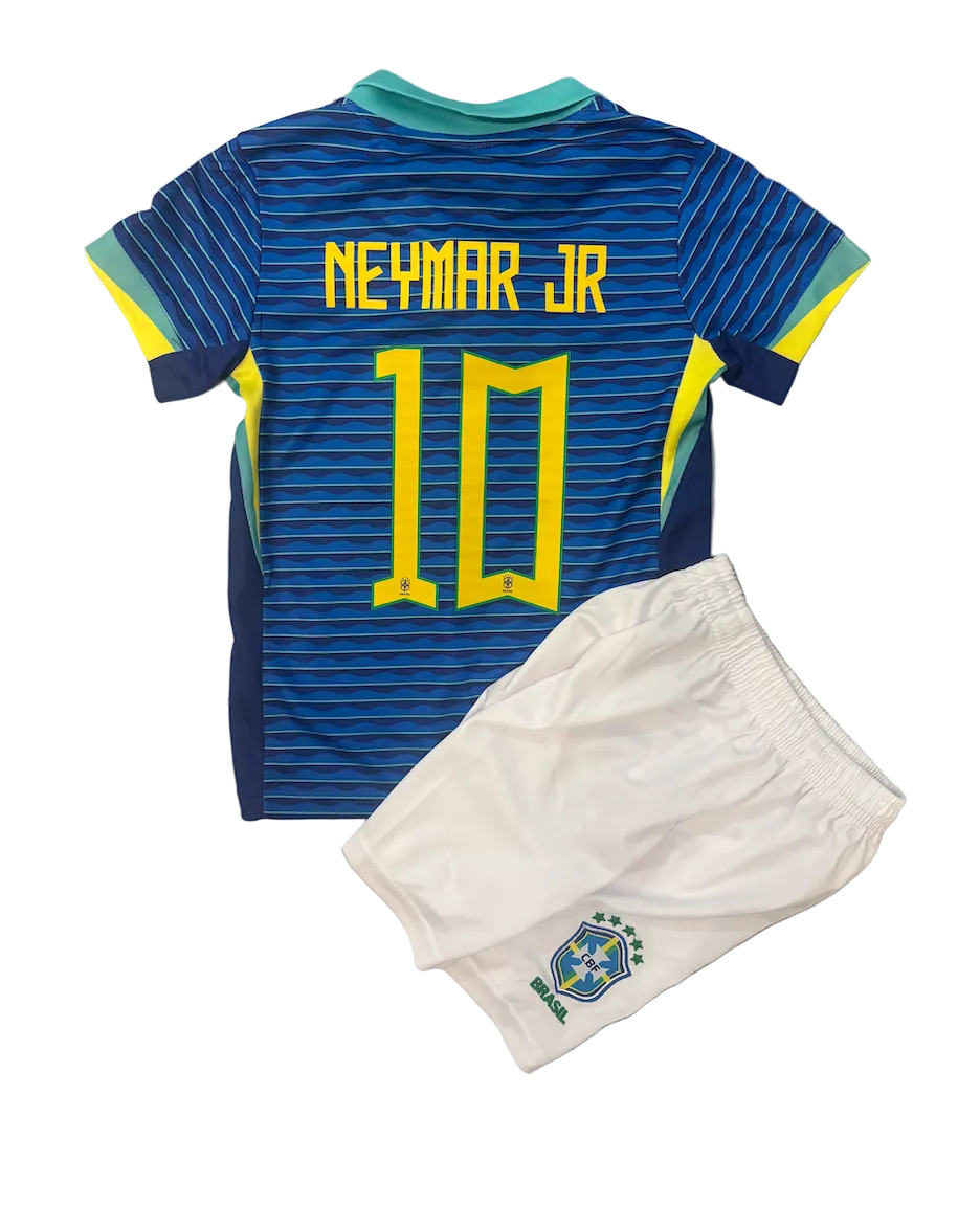Neymar Jr. Brazil Away Kids Kit