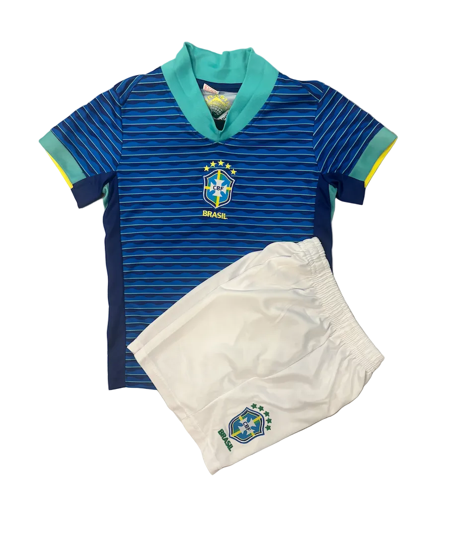 Neymar Jr. Brazil Away Kids Kit