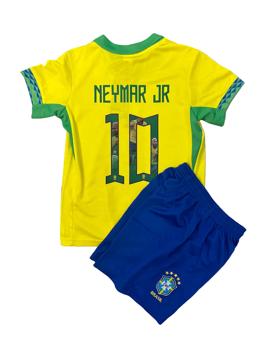 Neymar Jr. Brazil Home Picture Kids Kit
