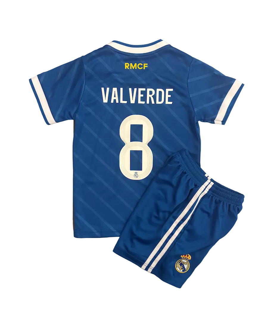 Valverde Real Madrid Blue Kids Kit