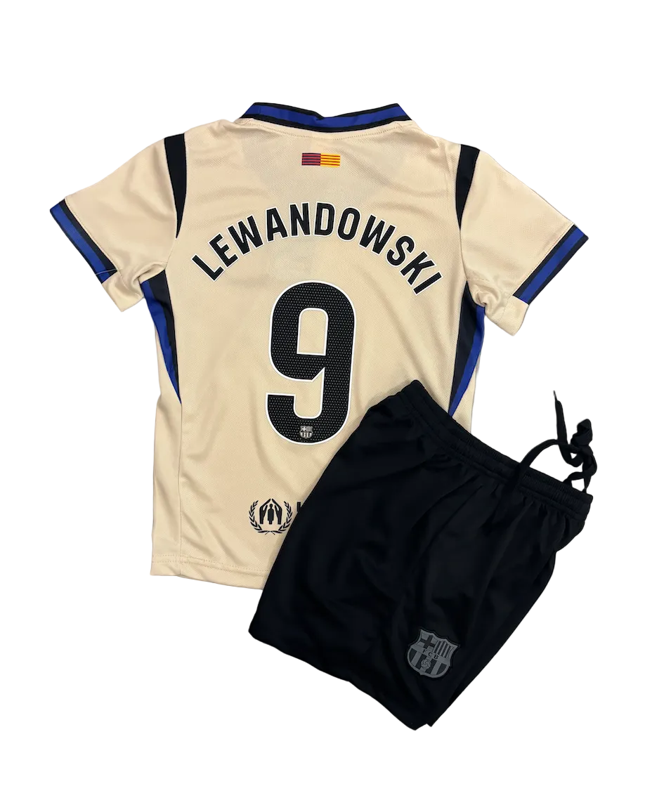Lewandowski Barcelona Away Kids Kit