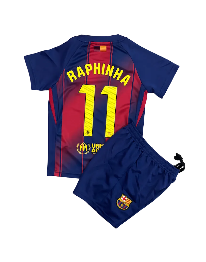 Raphinha Barcelona Home Kids Kit