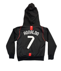 Cristiano Ronaldo Manchester United Black Kids Hoodie
