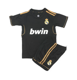 Retro Cristiano Ronaldo Real Madrid Black and Gold Kids Kit