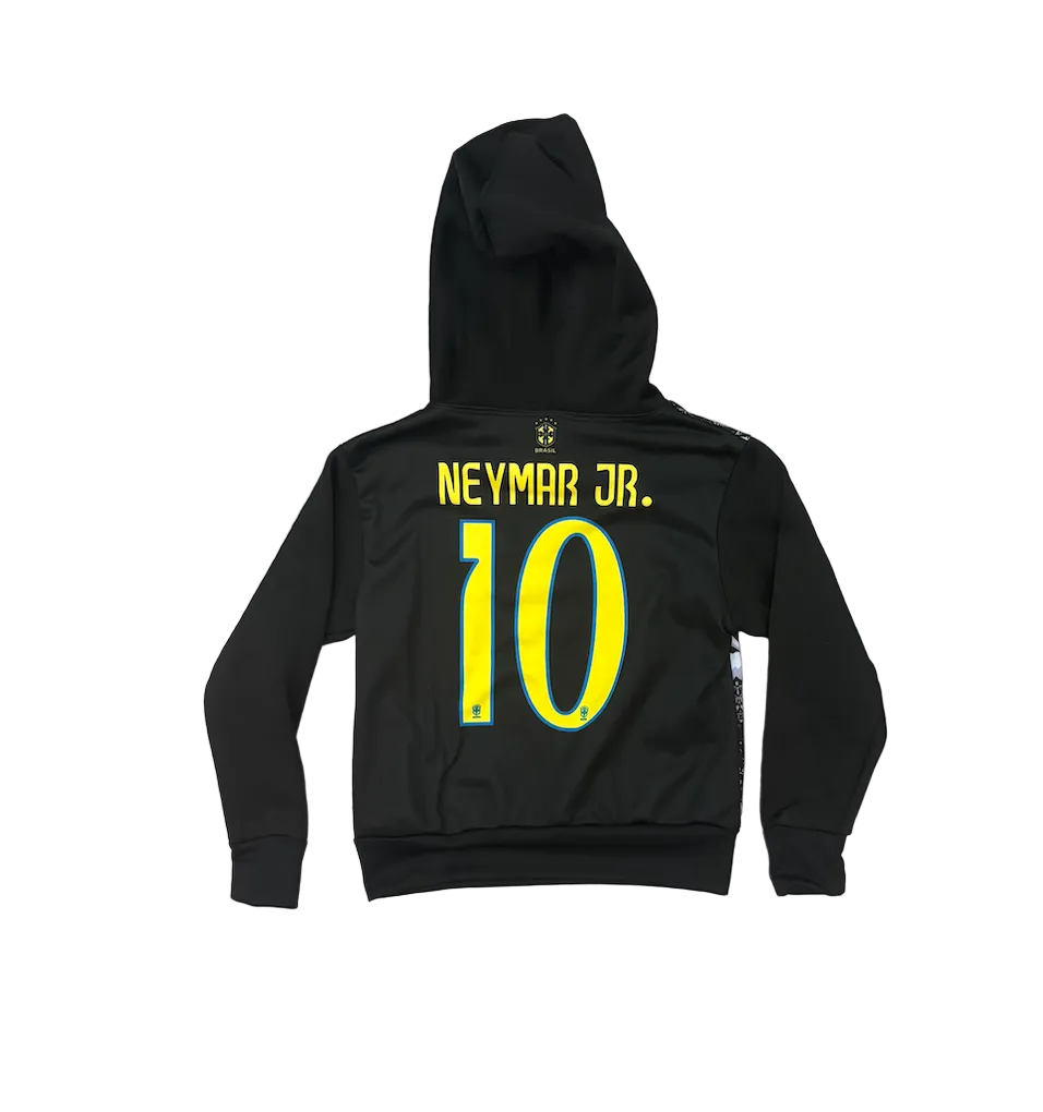 Neymar Jr. Brazil Black Cristo Kids Hoodie