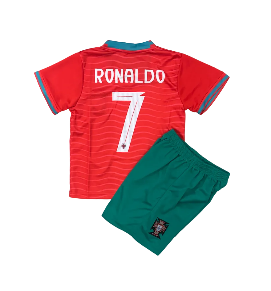 Cristiano Ronaldo Portugal Home World Cup 2026 Kids Kit