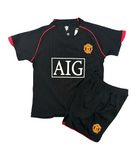 Retro Cristiano Ronaldo Manchester United Black Kids Kit
