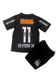 Retro Neymar Jr. Santos de Brazil Away Kids Kit