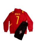 Cristiano Ronaldo Portugal Red Kids Zip Up Tracksuit Warm Up
