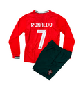 Cristiano Ronaldo Portugal Home Long Sleeve Kids Kit