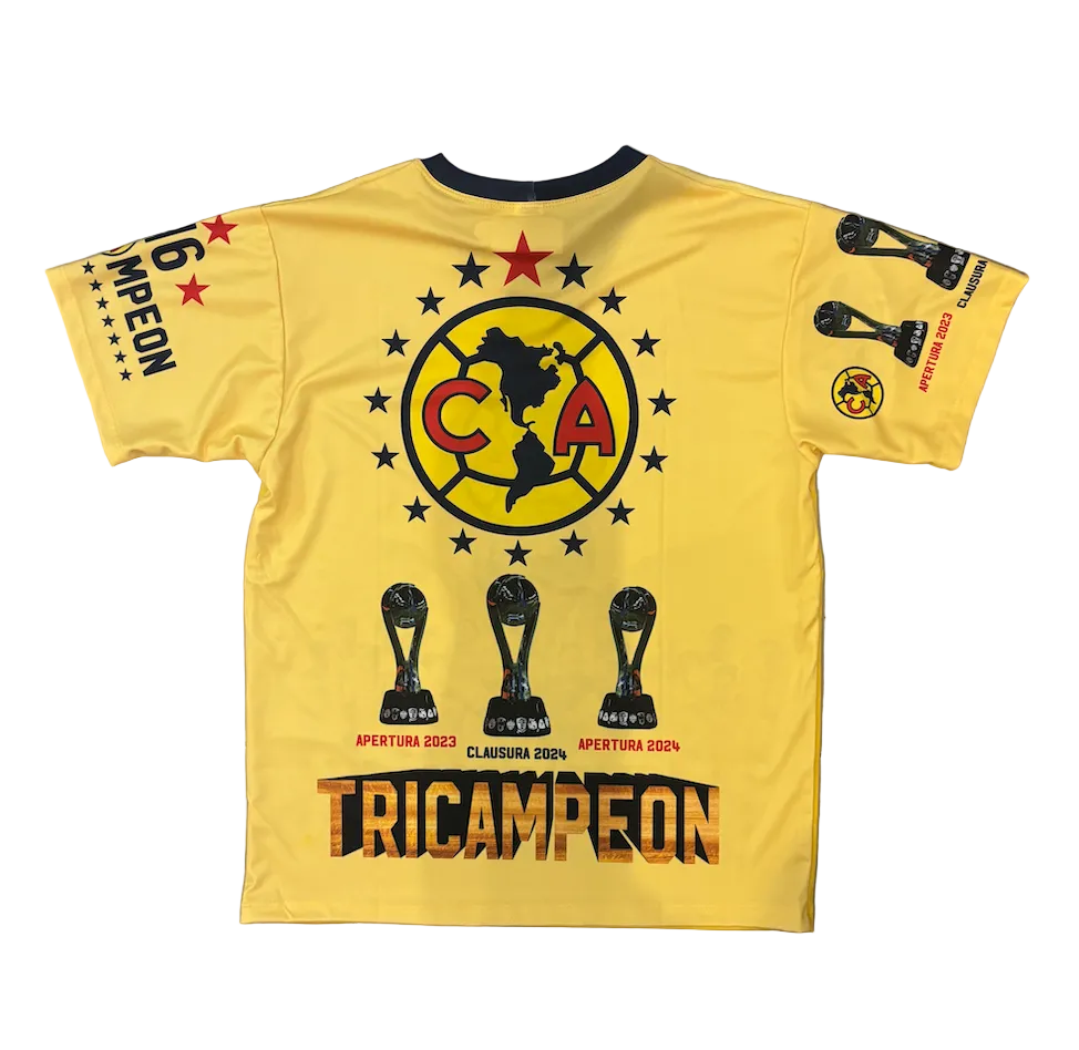 Club America Limited Edition Tri Campeon Adult Jersey