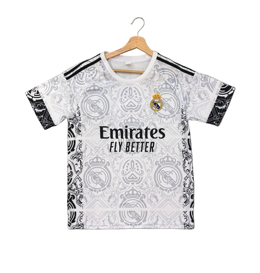 Cristiano Ronaldo Real Madrid White and Gold Adult Jersey