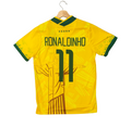 Ronaldinho Brazil Yellow Cristo Adult Jersey