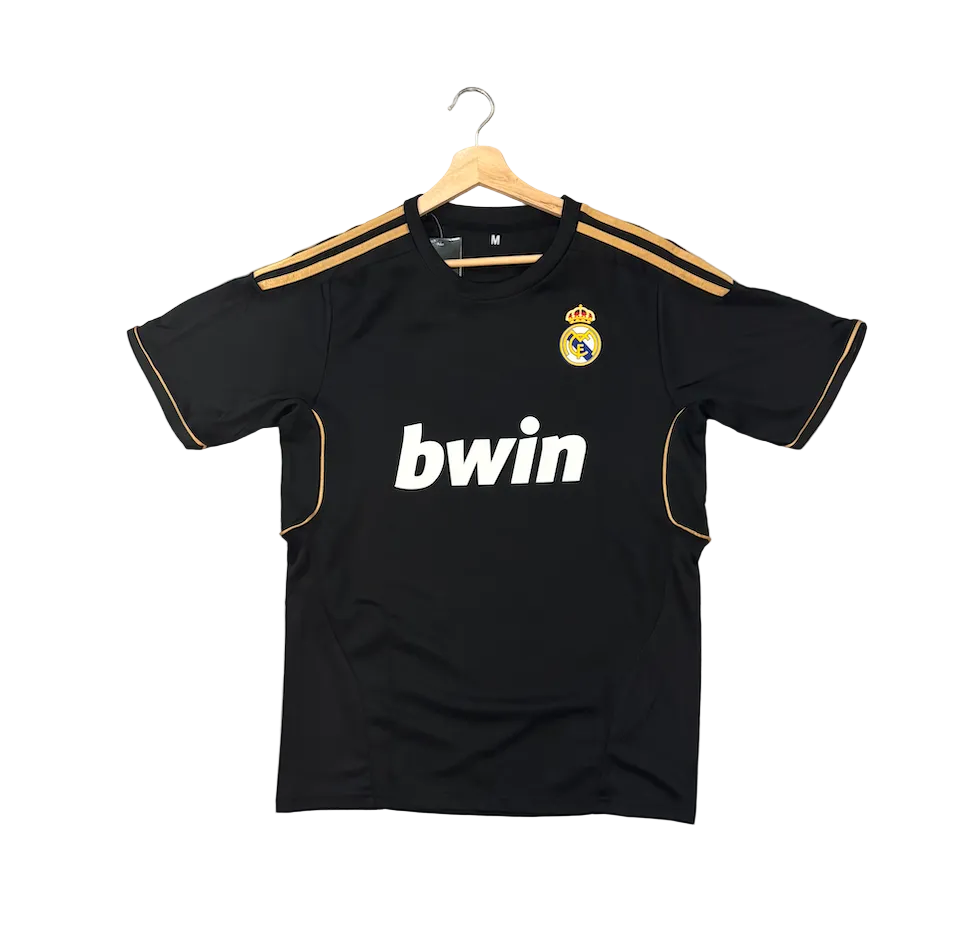 Retro Cristiano Ronaldo Real Madrid Black and Gold Adult Jersey