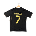 Retro Cristiano Ronaldo Real Madrid Black and Gold Adult Jersey