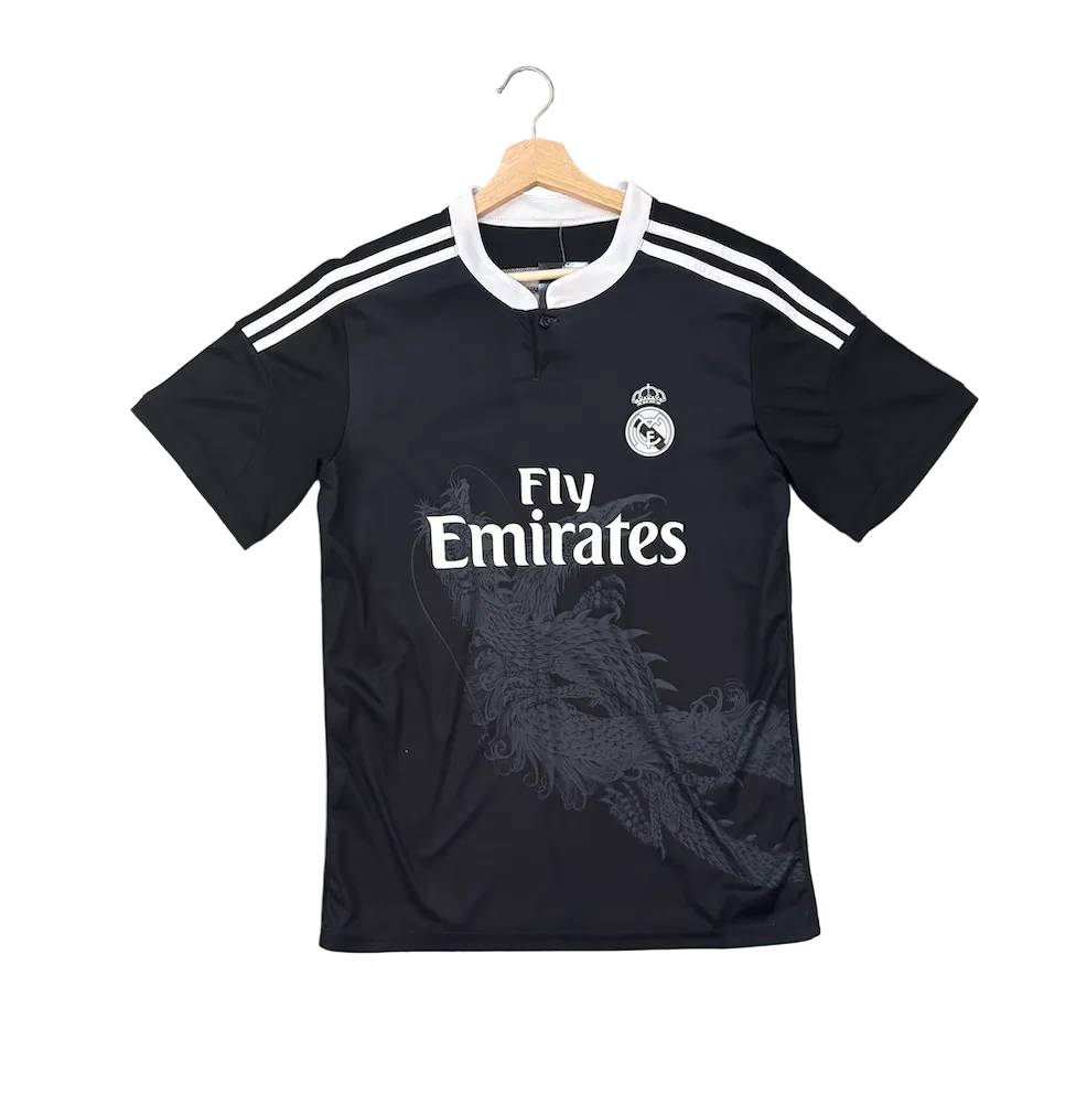 Retro Cristiano Ronaldo Real Madrid Black and White Adult Jersey