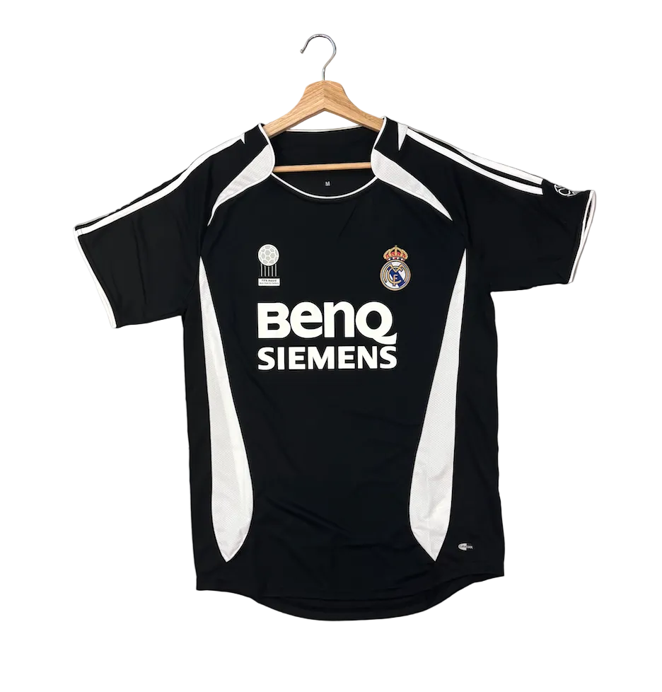 Retro Real Madrid Black and White Adult Jersey