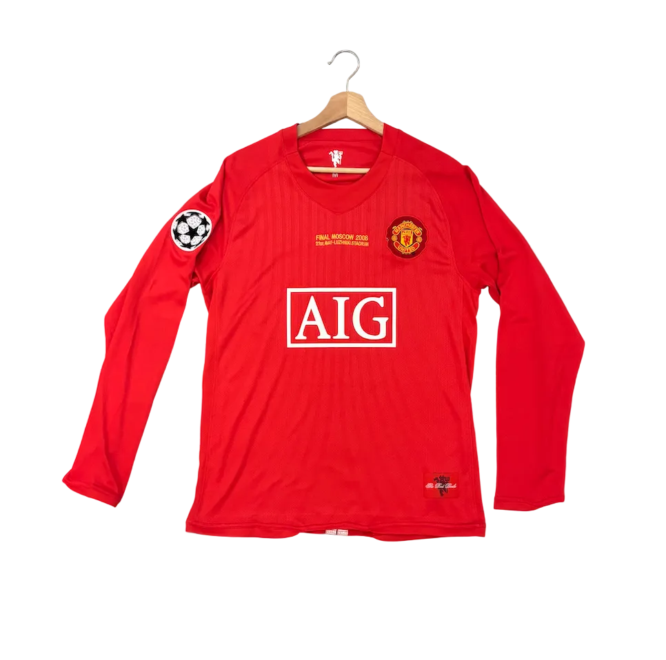 Retro Cristiano Ronaldo Manchester United Red Long Sleeve Adult Jersey