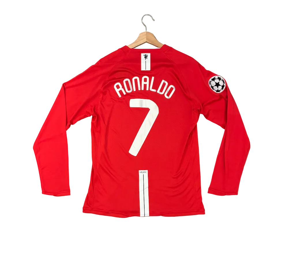 Retro Cristiano Ronaldo Manchester United Red Long Sleeve Adult Jersey