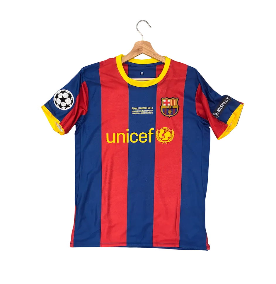 Lionel Messi Retro Barcelona Home Adult Jersey