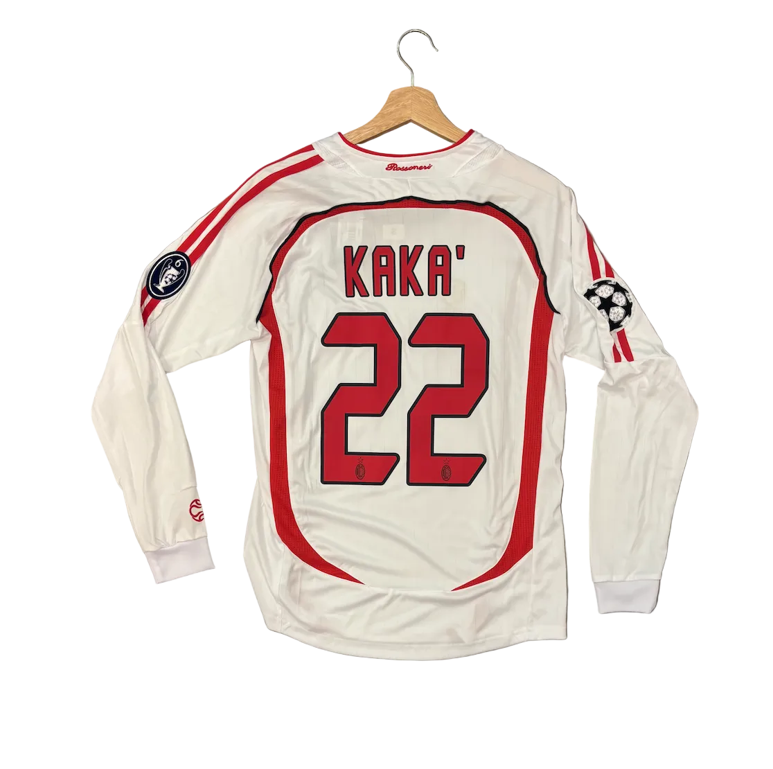 Retro Kaka AC Milan White Long Sleeve Adult Jersey