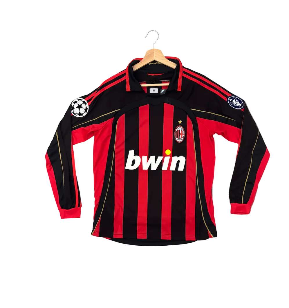 Retro Kaka AC Milan Home Long Sleeve Adult Jersey