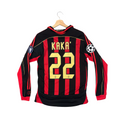 Retro Kaka AC Milan Home Long Sleeve Adult Jersey