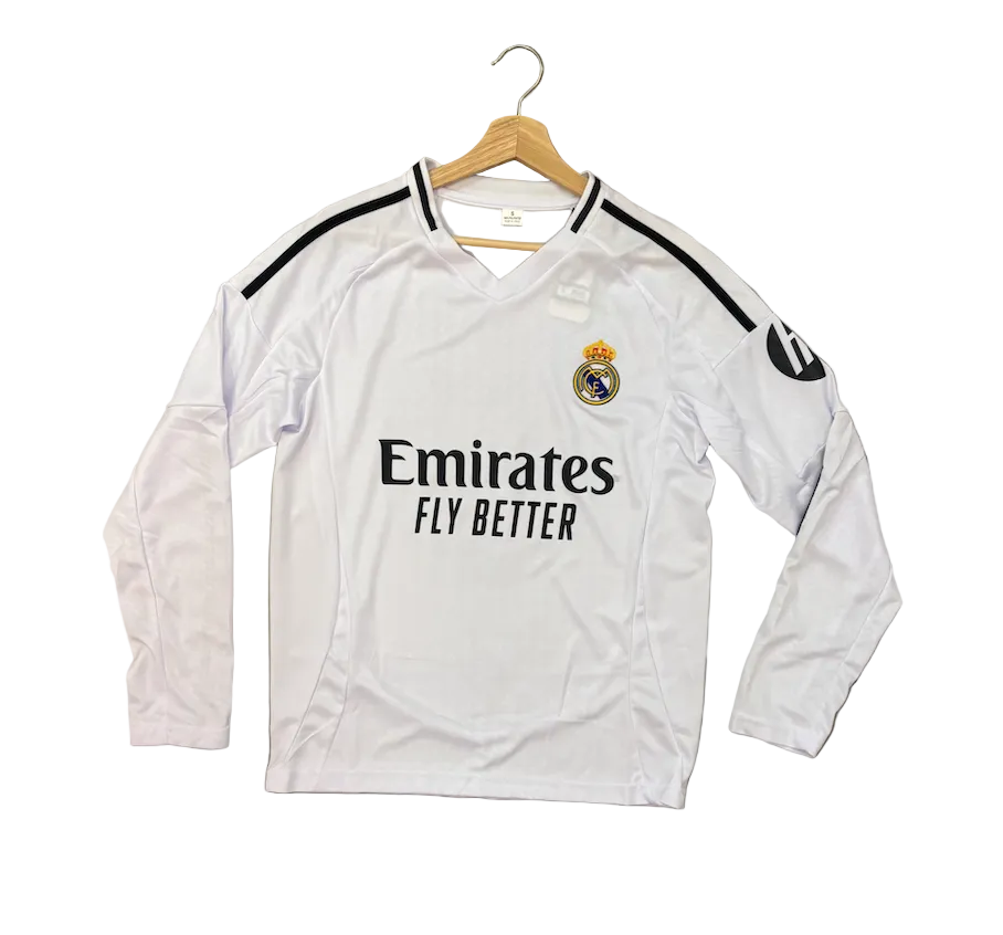 Jude Bellingham Real Madrid Home Long Sleeve Adult Jersey