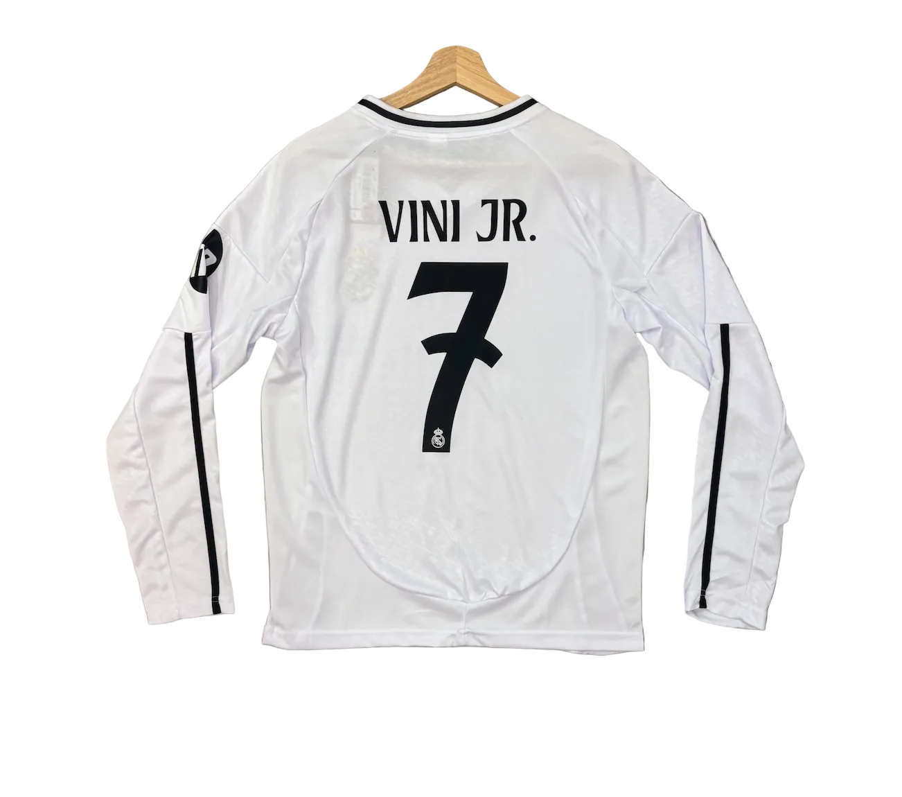 Vini Jr. Real Madrid Home Long Sleeve Adult Jersey