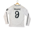 Kylian Mbappe Real Madrid Home Long Sleeve Adult Jersey