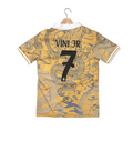 Vini Jr. Real Madrid Gold Dragon Adult Jersey