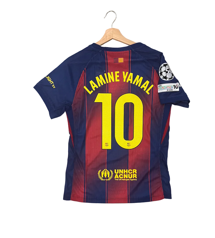 Lamine Yamal Barcelona Home Player Version Adult Jersey