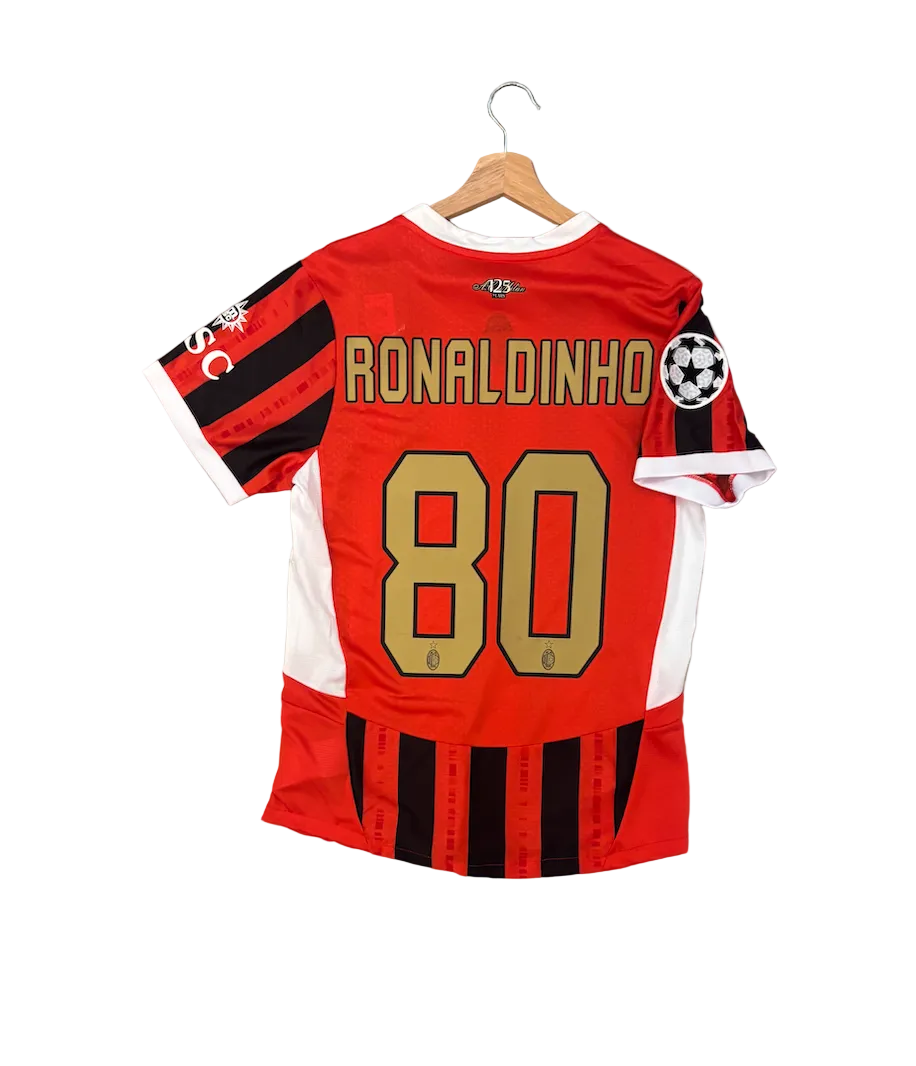 Ronaldinho AC Milan Home Player Version Adult Jersey
