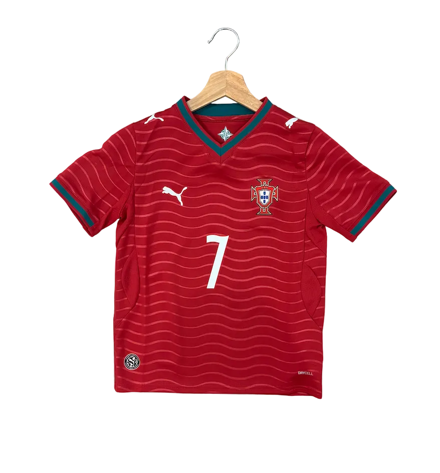 Puma Cristiano Ronaldo Portugal Home World Cup 2026 Kids Jersey