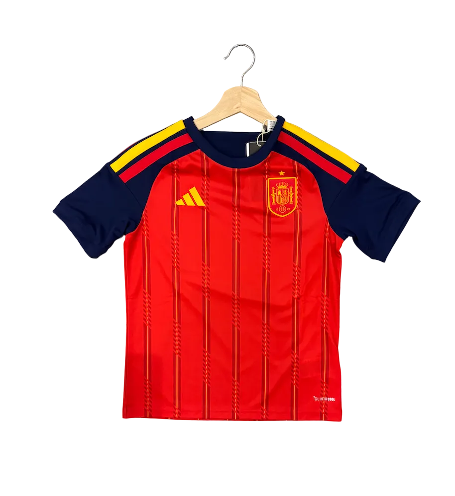 Adidas Spain Home World Cup 2026 Kids Jersey