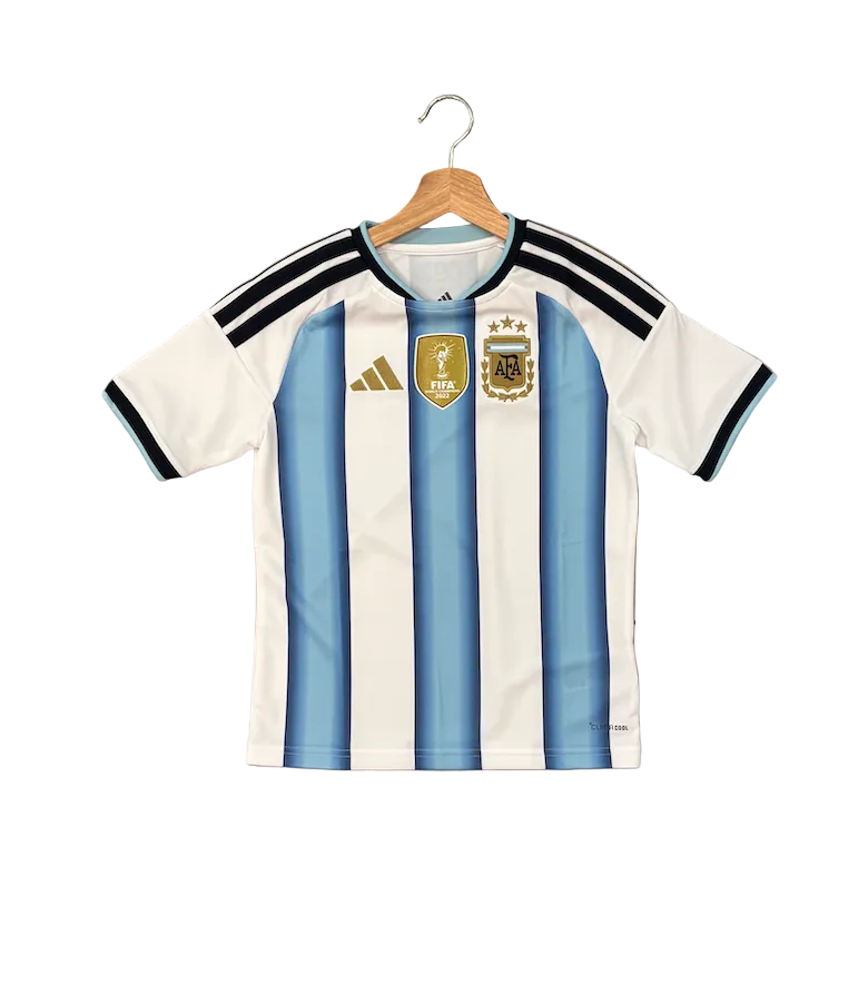 Adidas Argentina Home World Cup 2026 Kids Jersey