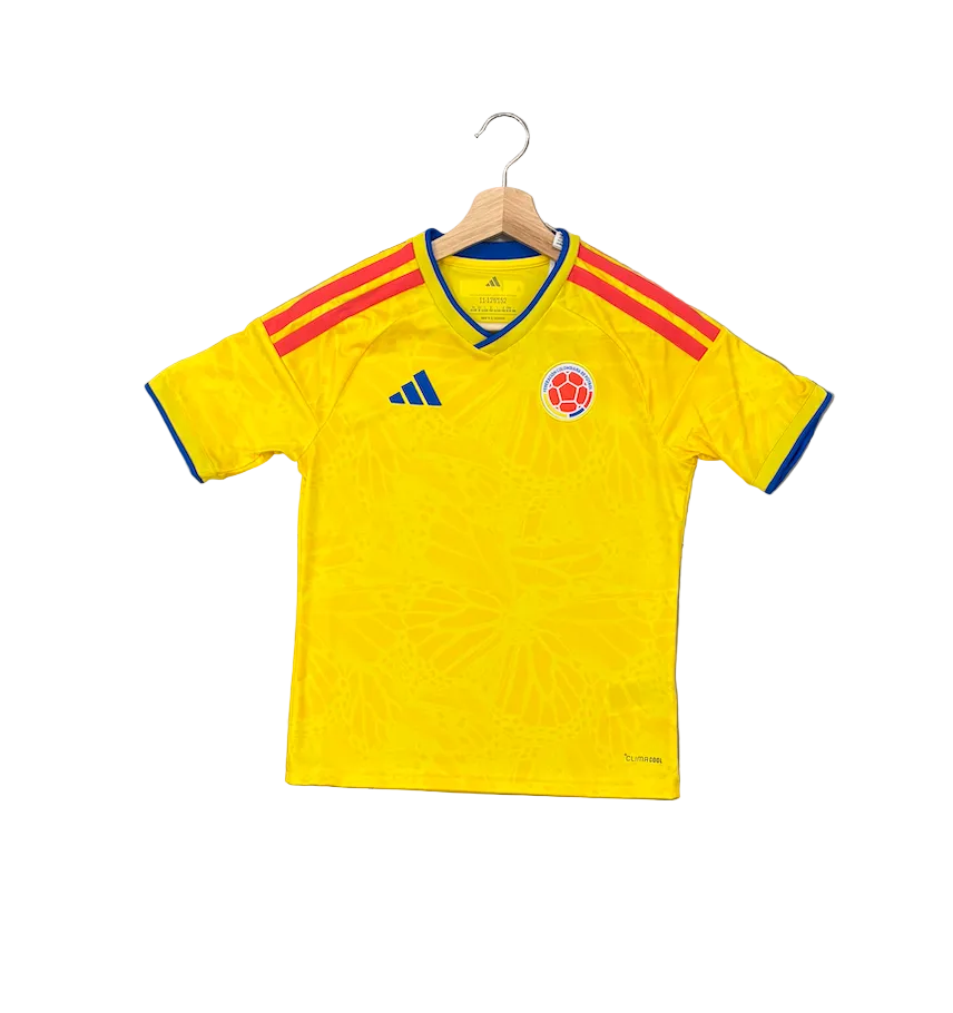 Adidas Colombia Home World Cup 2026 Kids Jersey