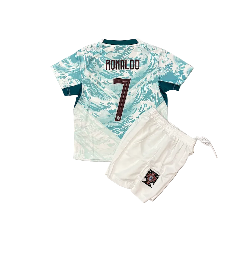 Cristiano Ronaldo Portugal Away World Cup 2026 Kids Kit